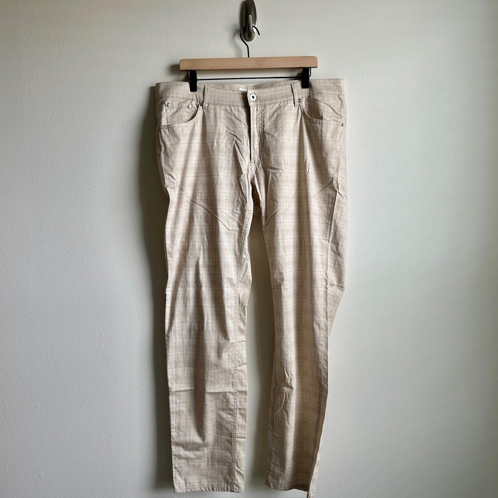 Brax Pants Mens 38x32 Beige Ultralight Straight Leg Chuck U Blue Planet‎ Stretch